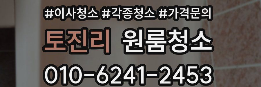 토진리 이사청소