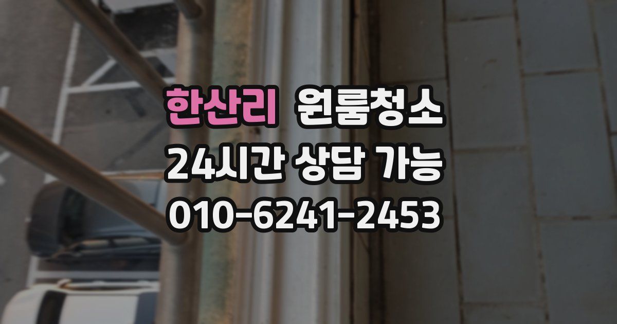 한산리 입주청소