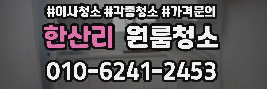 한산리 이사청소