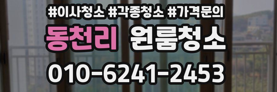 동천리 이사청소