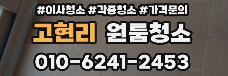 고현리 이사청소