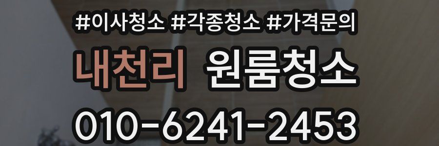 내천리 이사청소