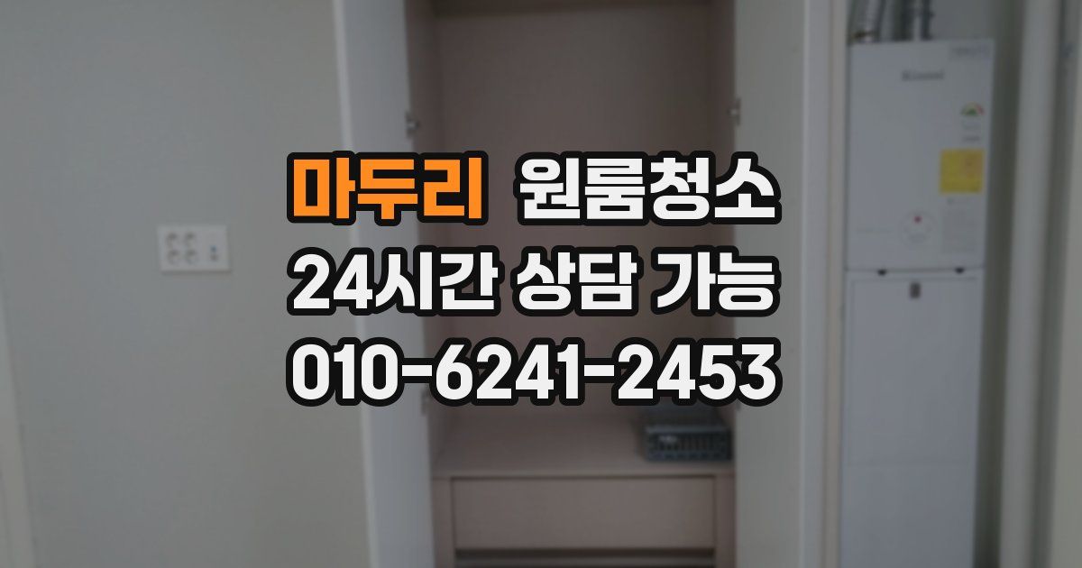 마두리 입주청소