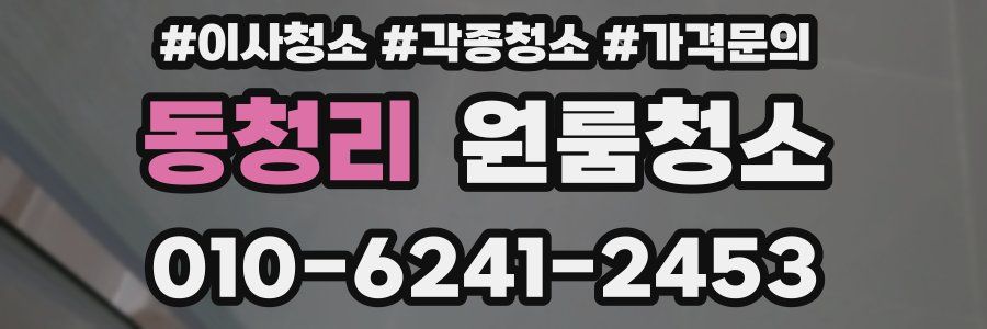 동청리 이사청소