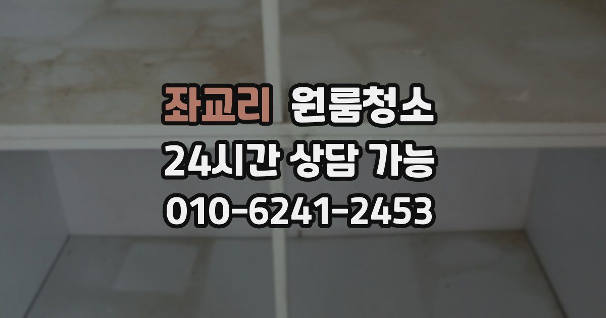 좌교리 입주청소