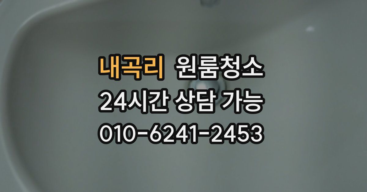 내곡리 입주청소