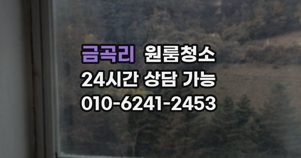 금곡리 입주청소