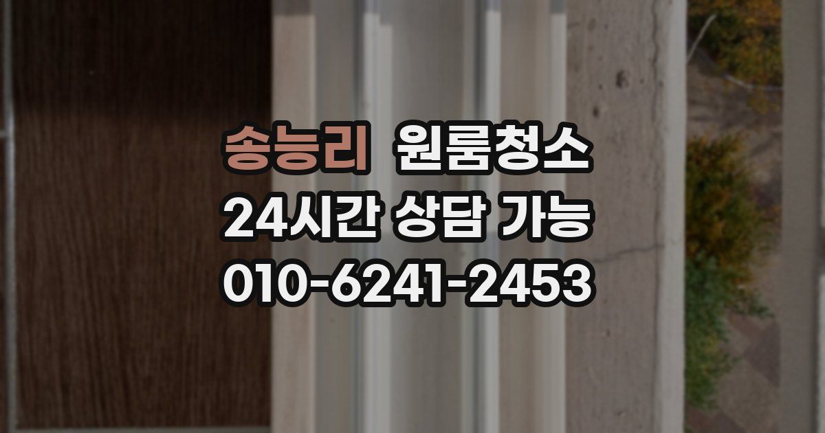 송능리 입주청소