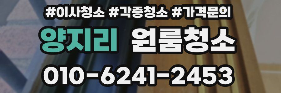 양지리 이사청소