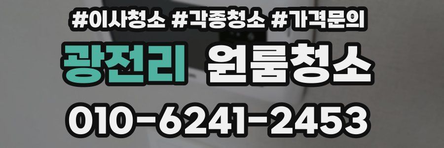 광전리 이사청소