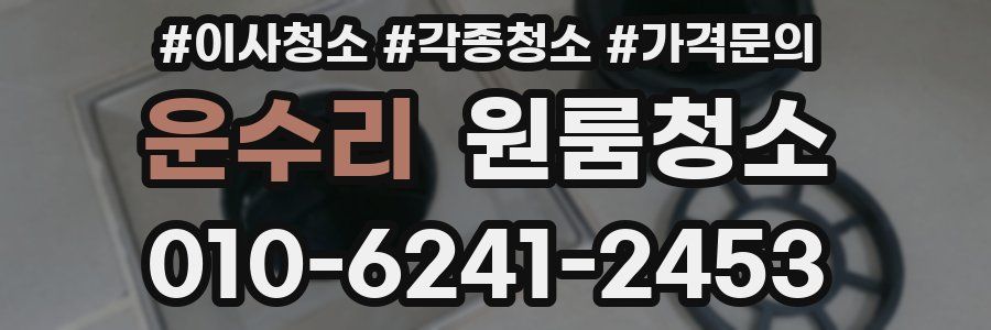 운수리 이사청소