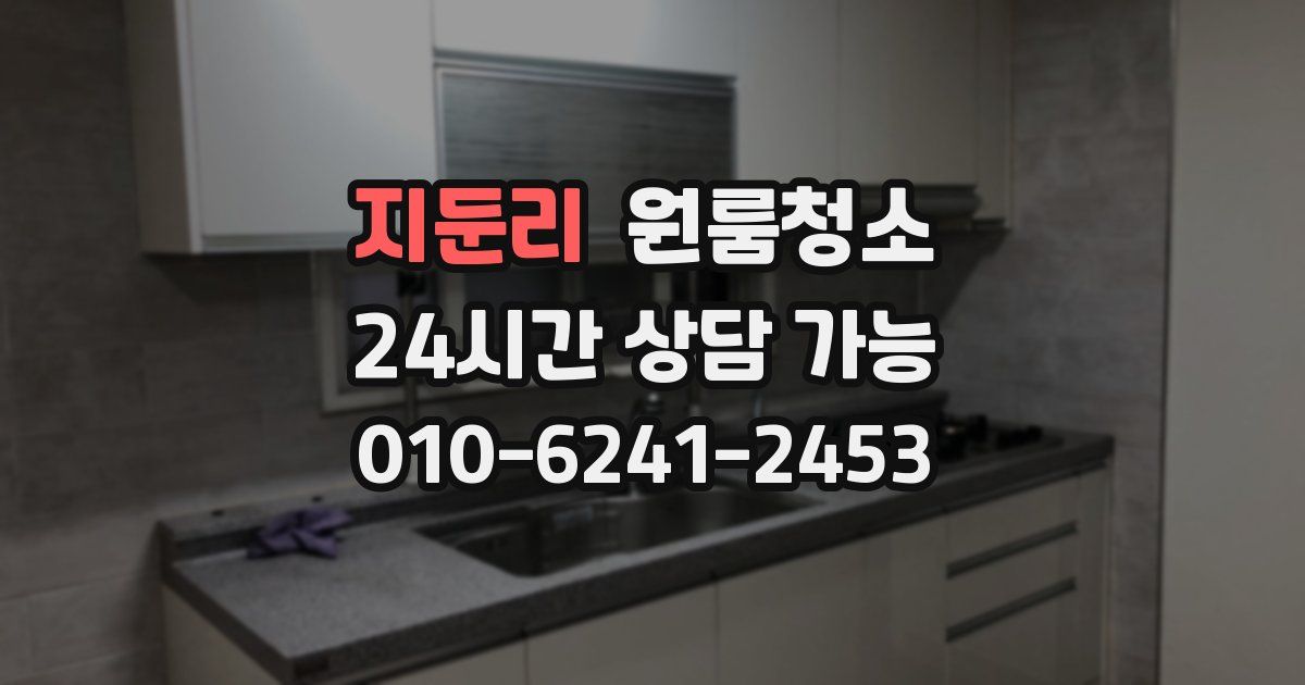 지둔리 입주청소