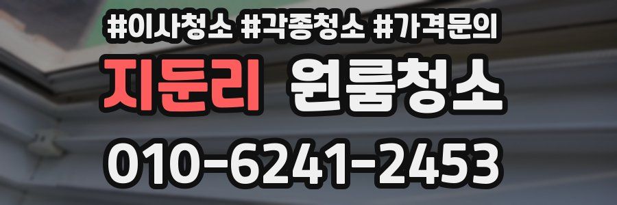 지둔리 이사청소