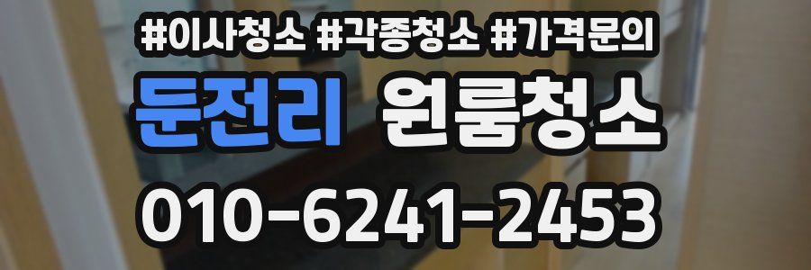 둔전리 이사청소