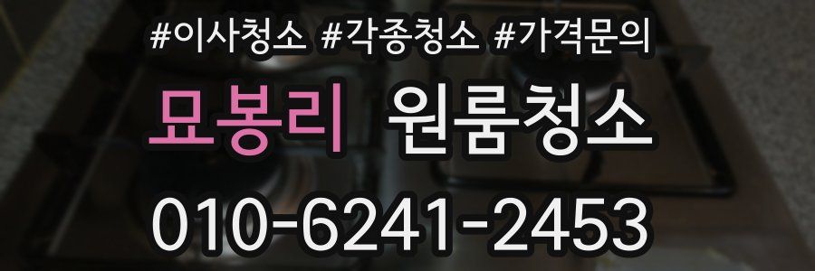 묘봉리 이사청소