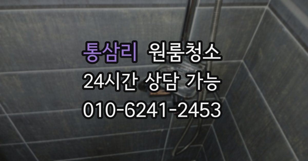 통삼리 입주청소