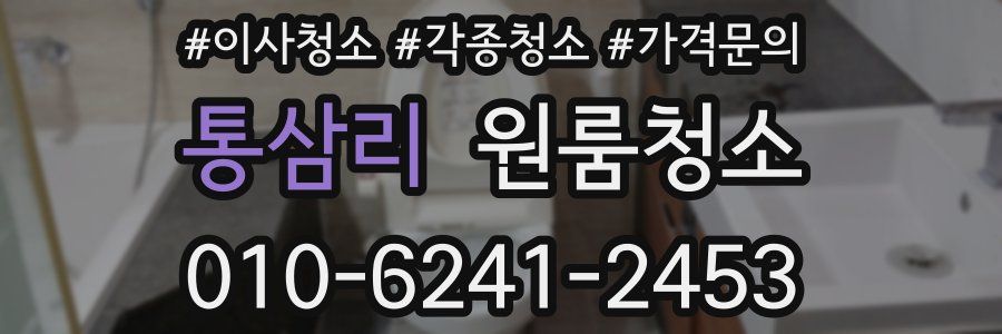 통삼리 이사청소