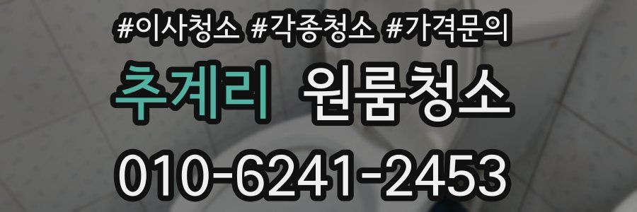 추계리 이사청소