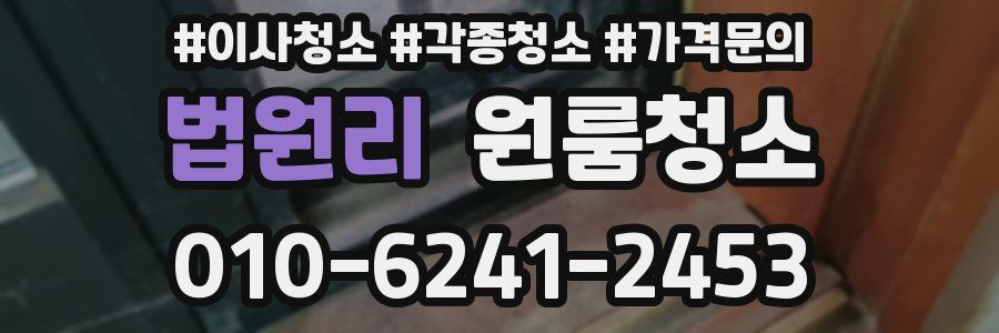 법원리 이사청소