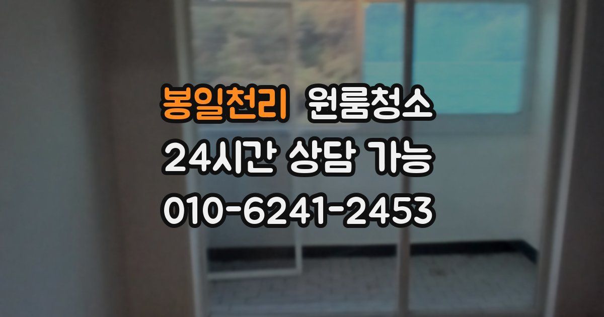 봉일천리 입주청소