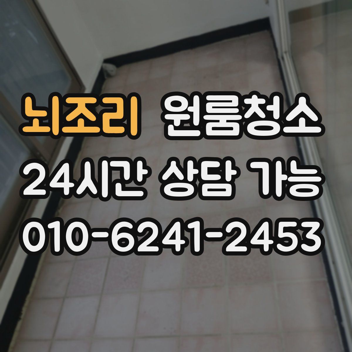 뇌조리 원룸청소