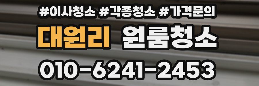 대원리 이사청소