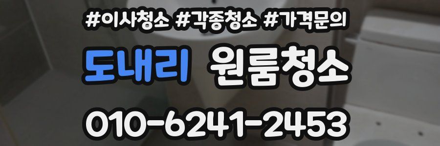 도내리 이사청소