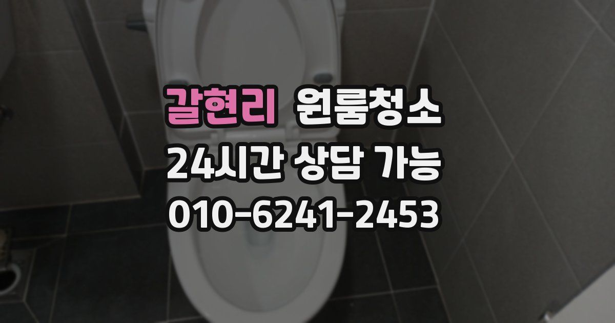 갈현리 입주청소