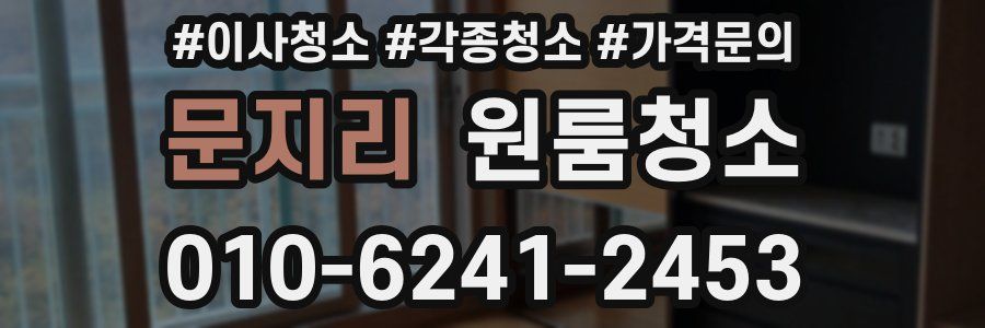 문지리 이사청소