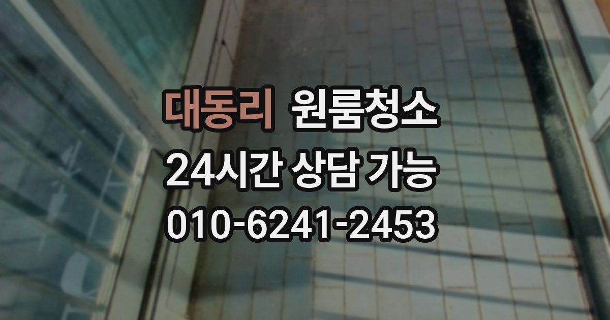 대동리 입주청소