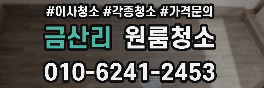 금산리 이사청소