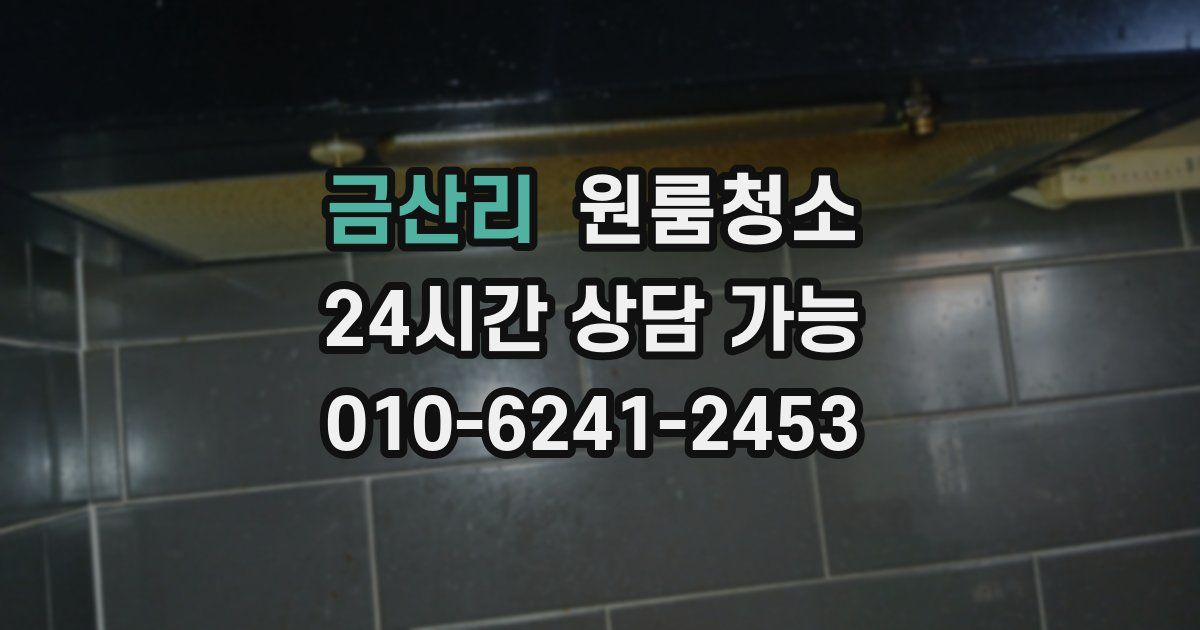 금산리 입주청소