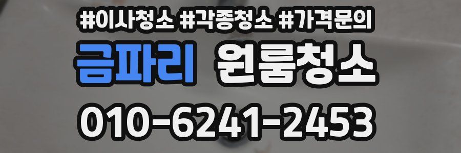 금파리 이사청소