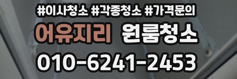 어유지리 이사청소