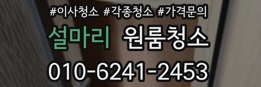 설마리 이사청소