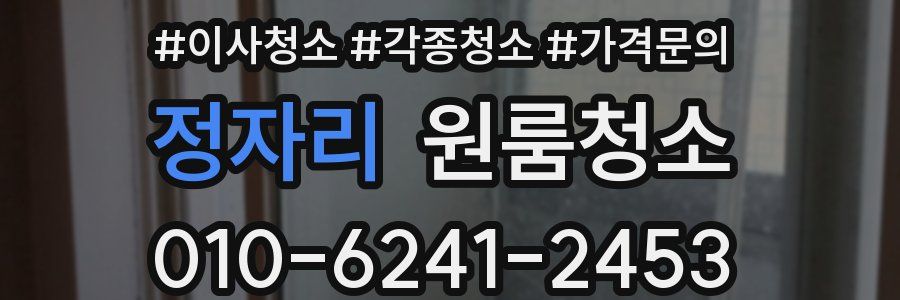 정자리 이사청소