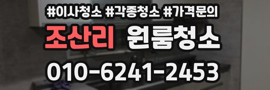 조산리 이사청소