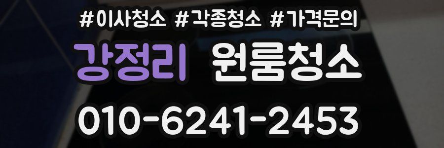 강정리 이사청소