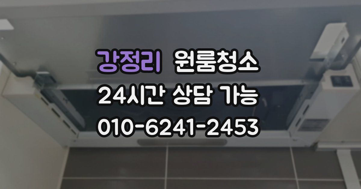 강정리 입주청소