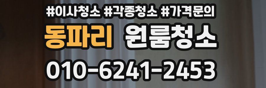 동파리 이사청소