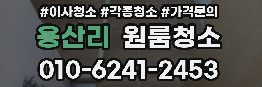 용산리 이사청소