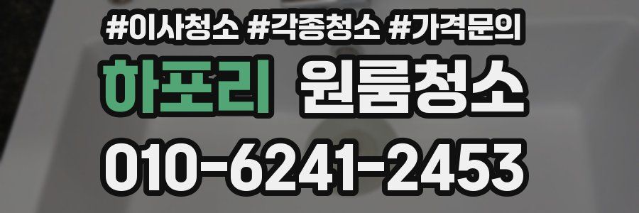 하포리 이사청소