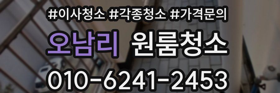 오남리 이사청소