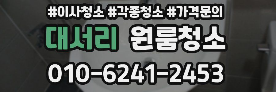 대서리 이사청소