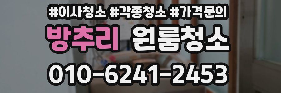 방추리 이사청소