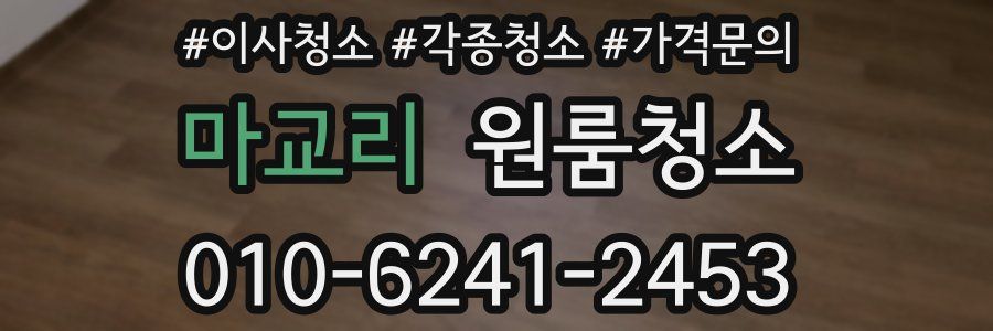 마교리 이사청소