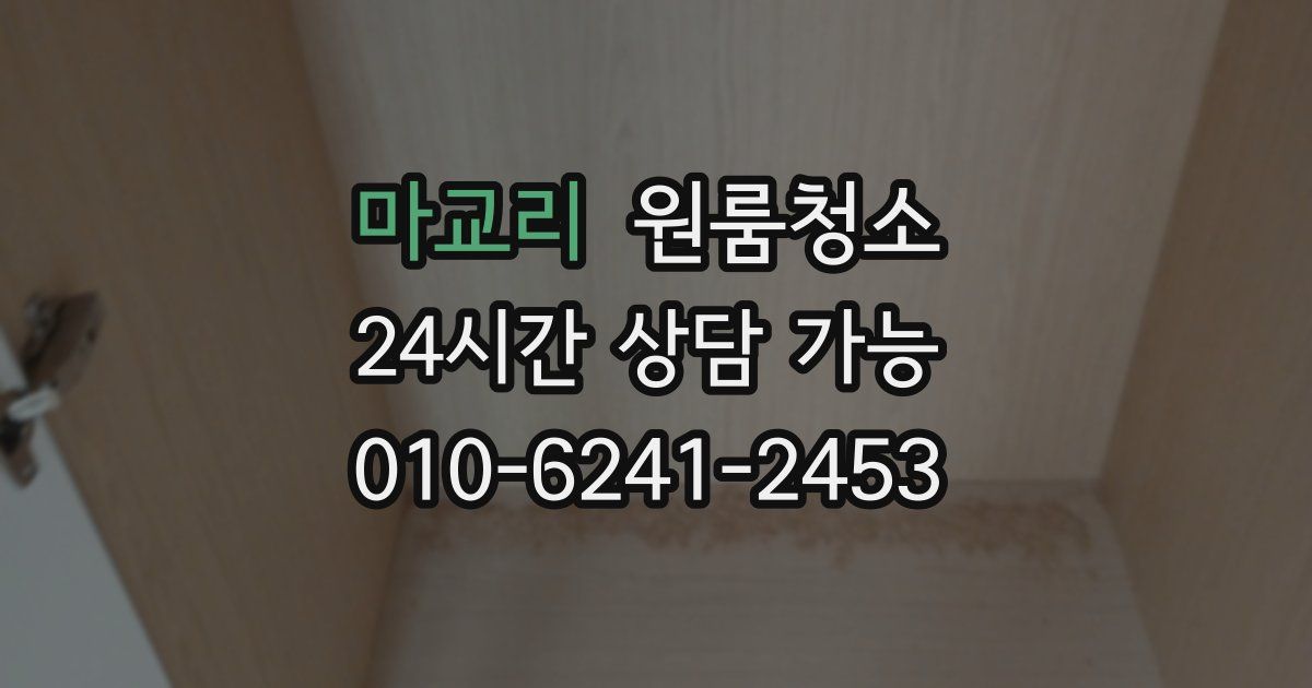 마교리 입주청소