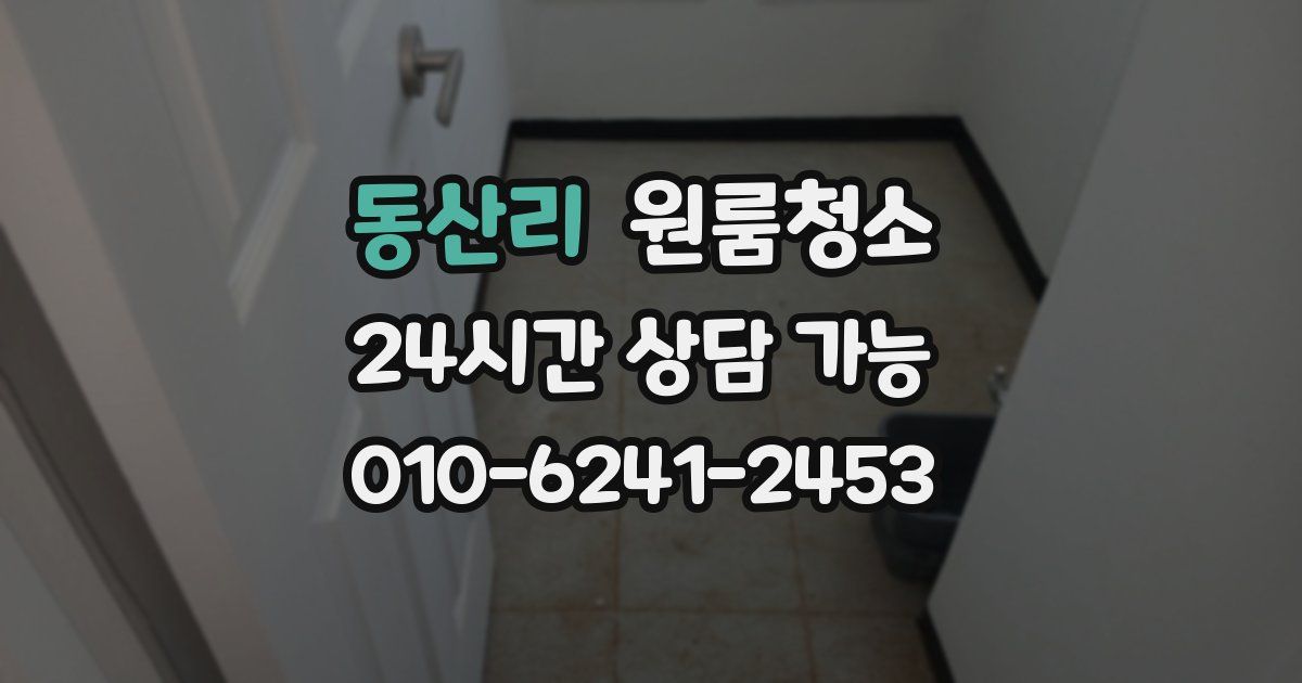 동산리 입주청소