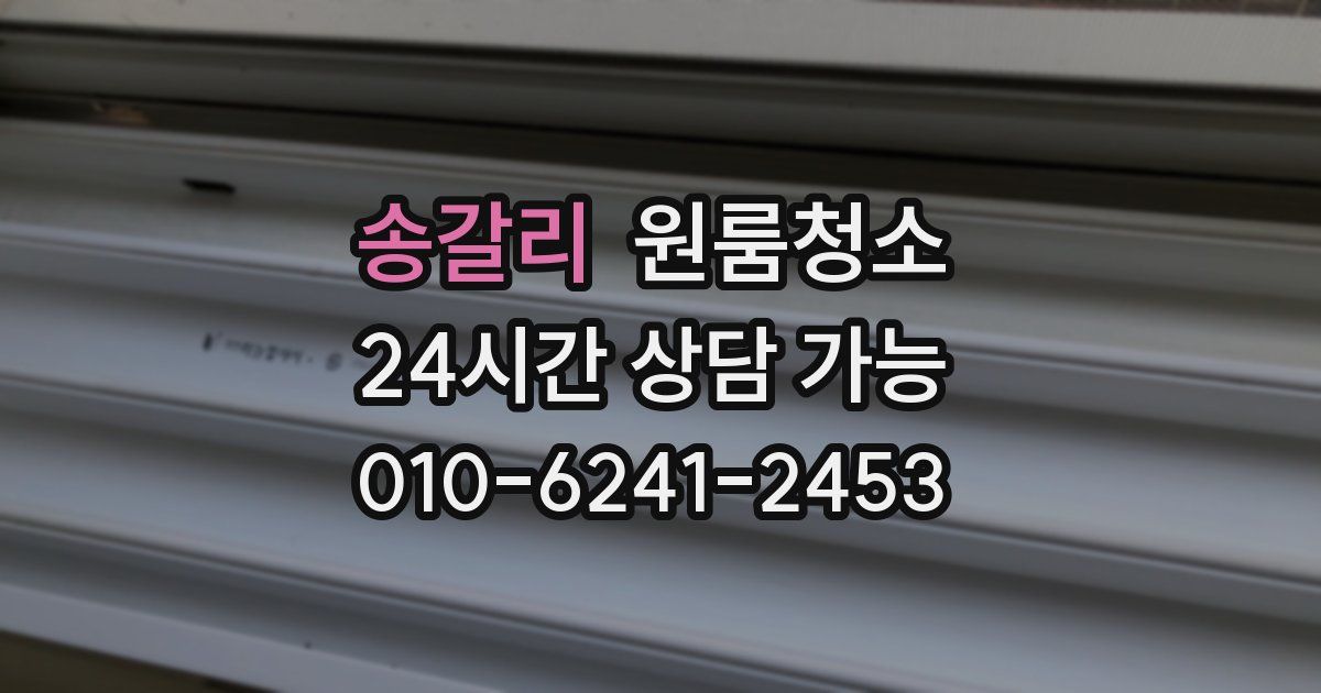 송갈리 입주청소