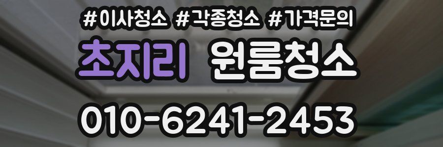 초지리 이사청소